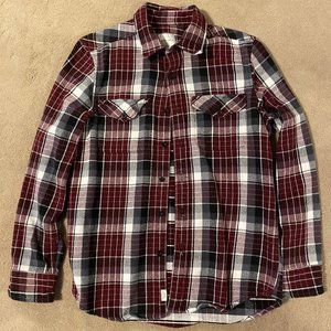 American Eagle Red Plaid Flannel
